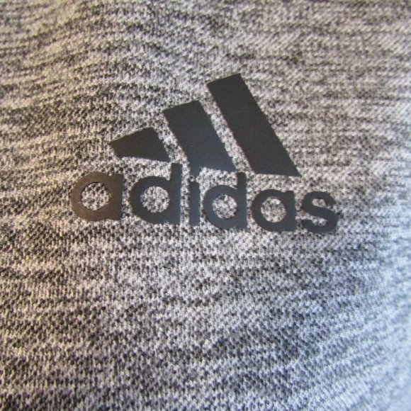 Adidas 3/4 Zip Pull-Over -Black Long Sleeves. Black Logo. Male Size Small. - Picture 5 of 6